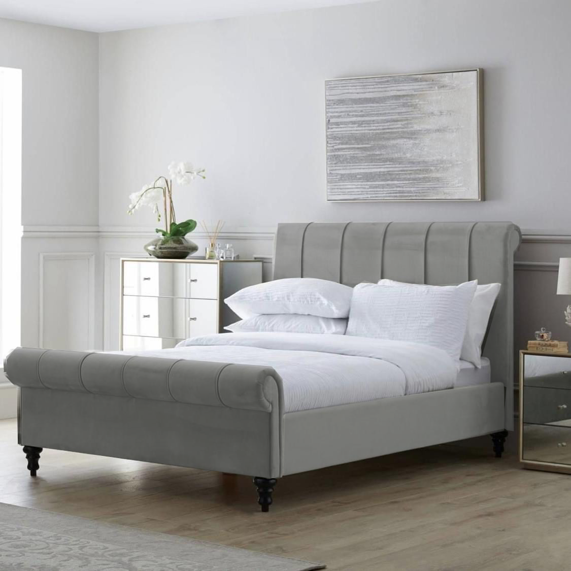 Majestic Scroll Bed | Sleigh Bed frame – My Dream Bed